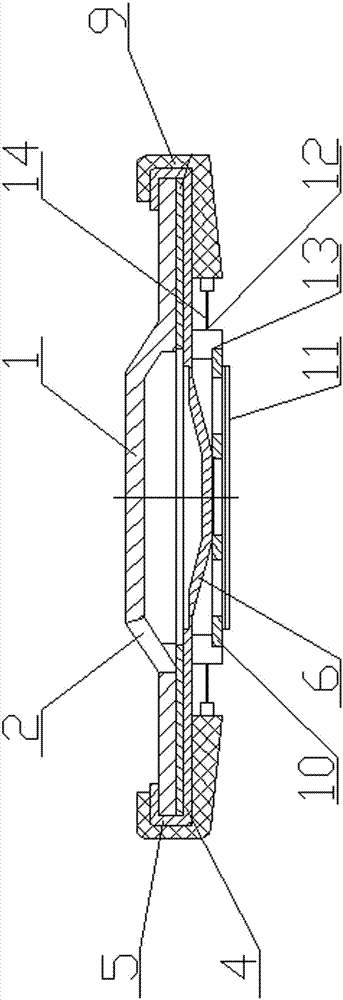 Fast charge and discharge type power battery safety cap