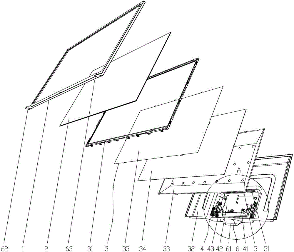 Integrated liquid-crystal display television