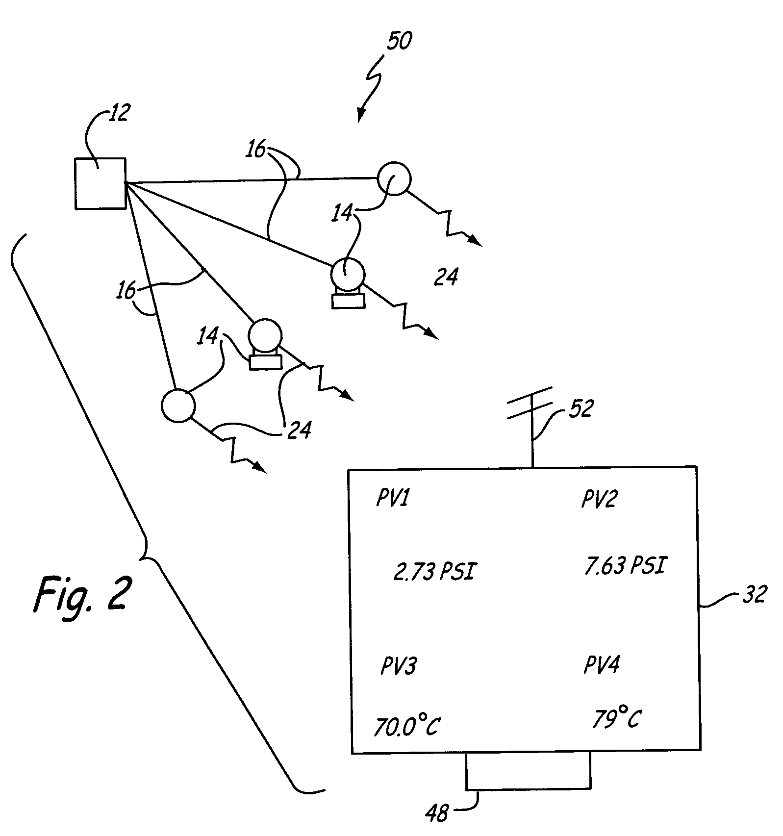 Process field device with radio frequency communication