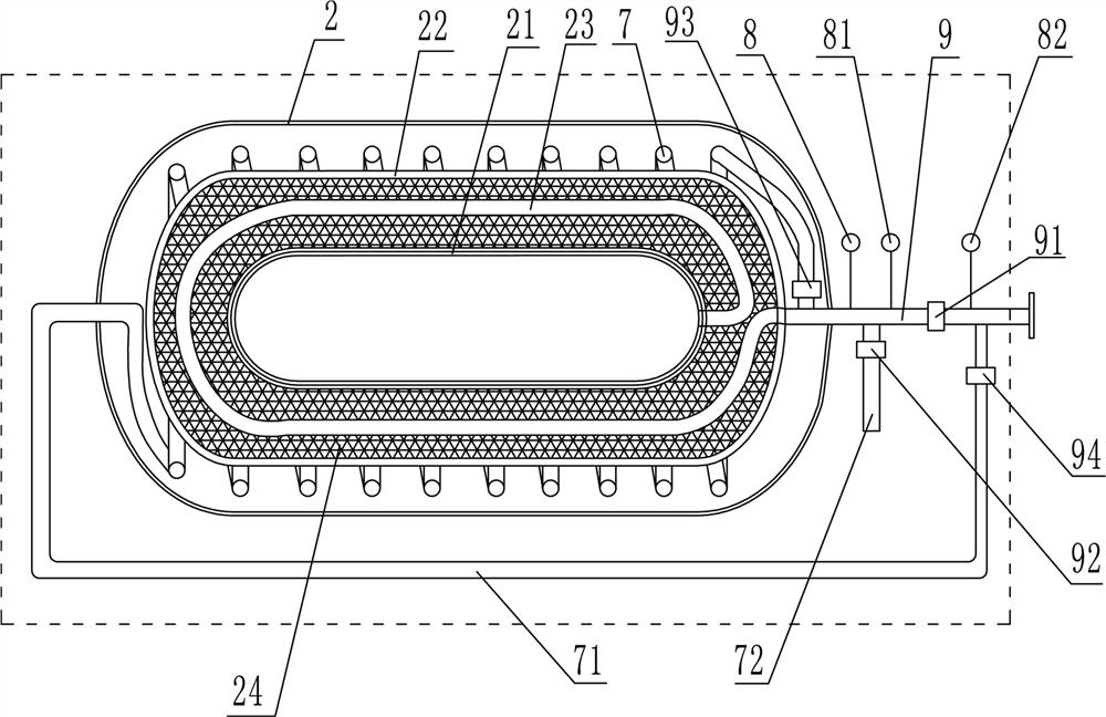 Small and light cryogenic high-pressure hydrogen storage device