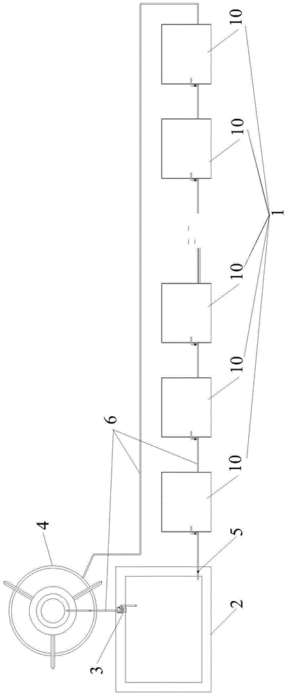 Vegetation nutrient solution cycle heat radiation device