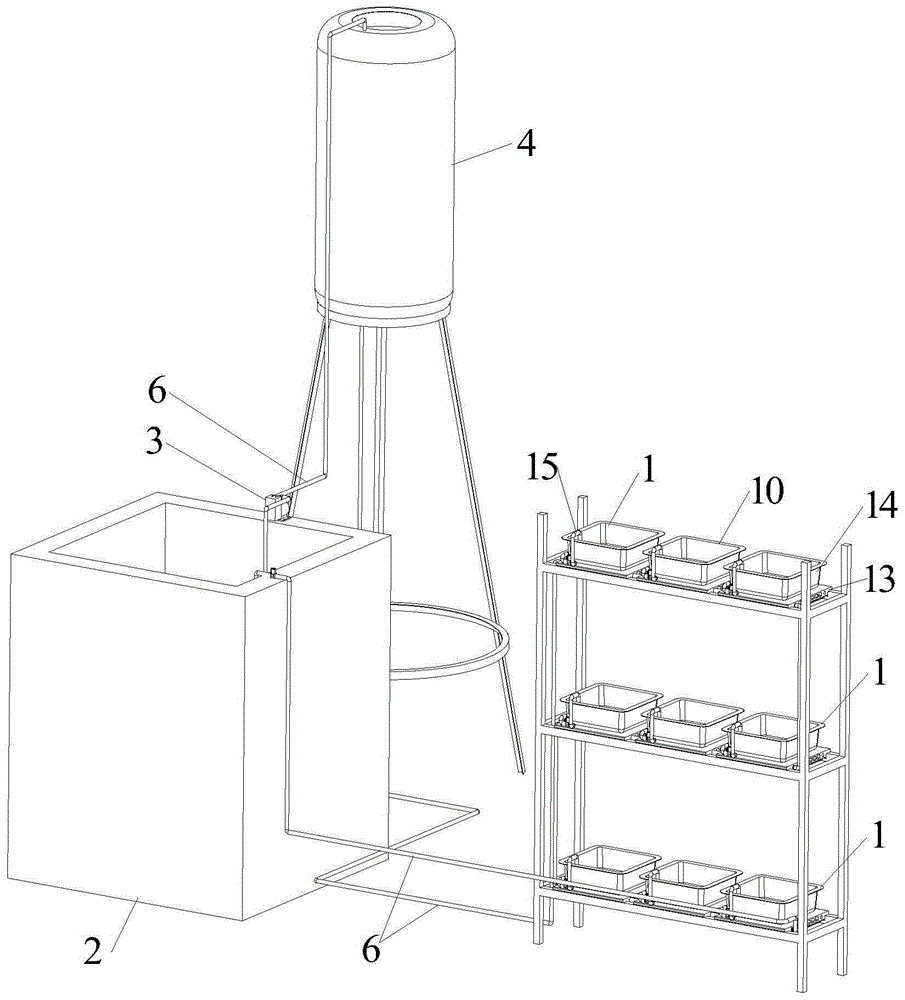 Vegetation nutrient solution cycle heat radiation device