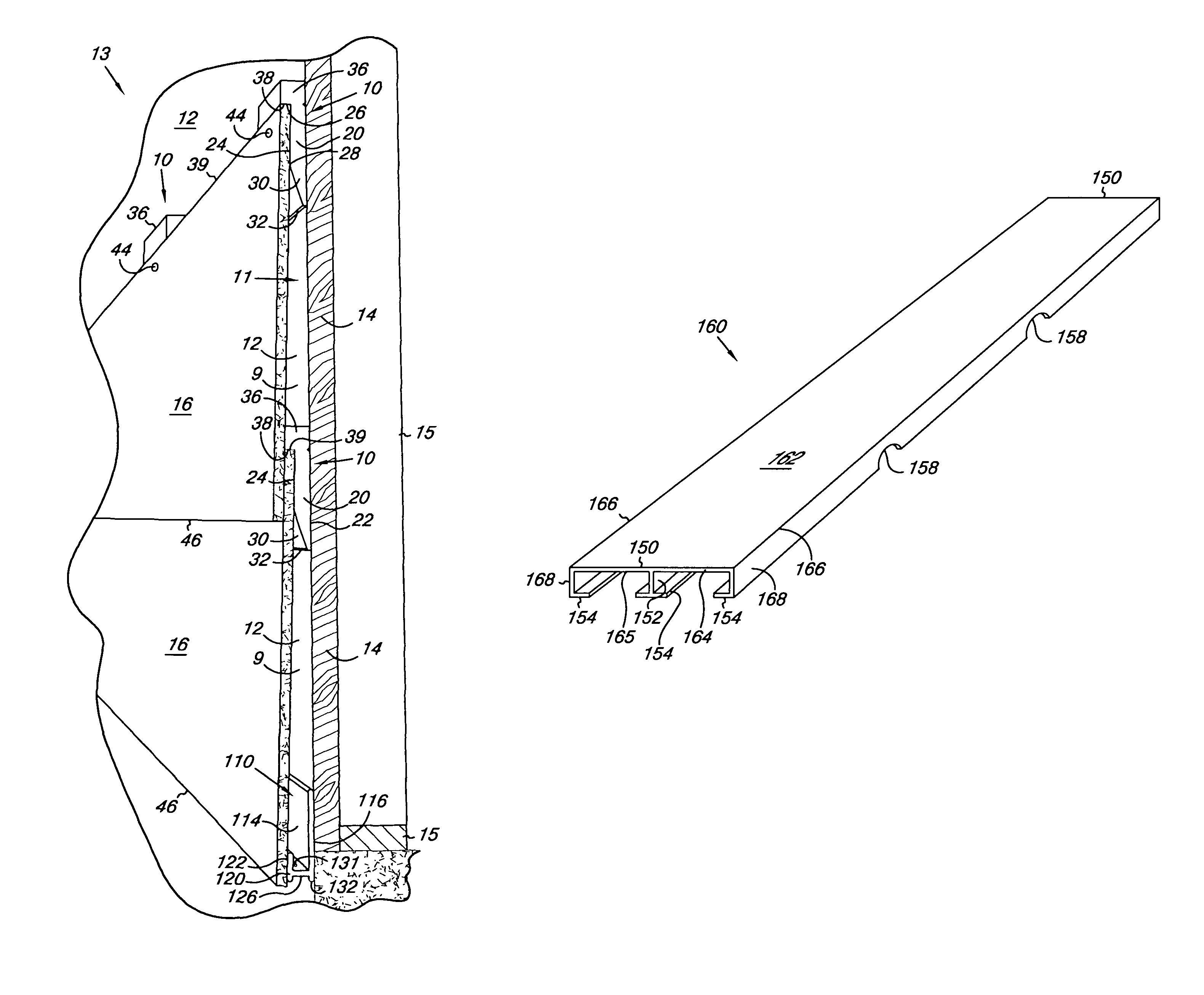 Ventilating spacing strip between rear surface of siding and outer surface of structure allowing horizontal air circulation