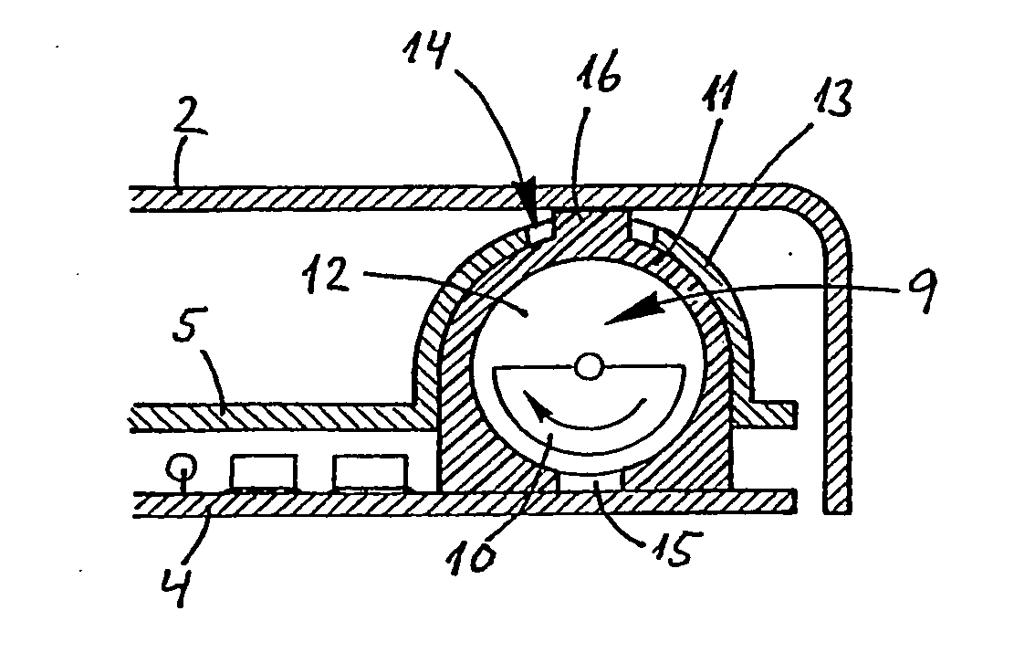 Electronic device with a vibrator and an exchangeable cover