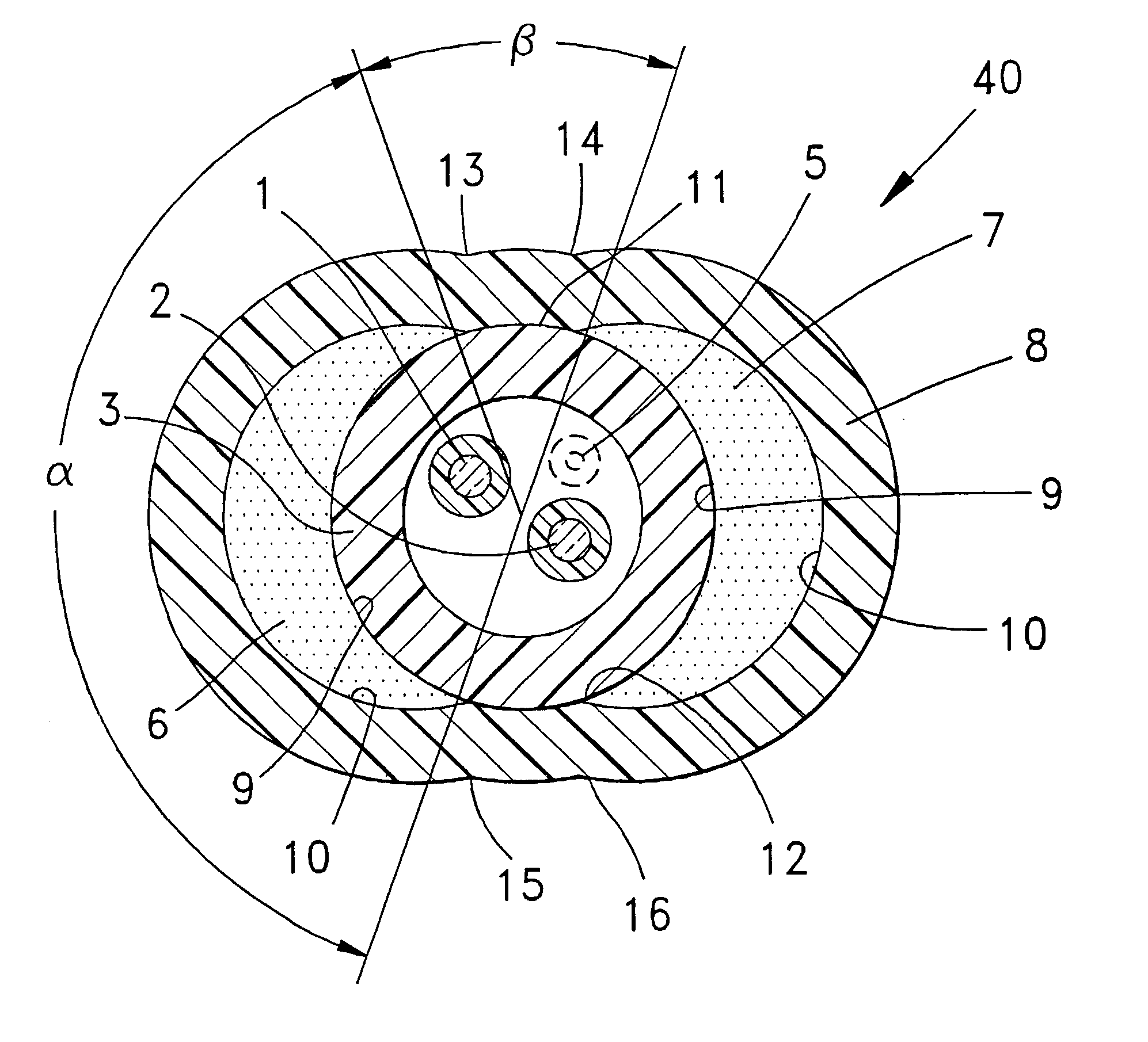 Optical cables with flexible strength sections