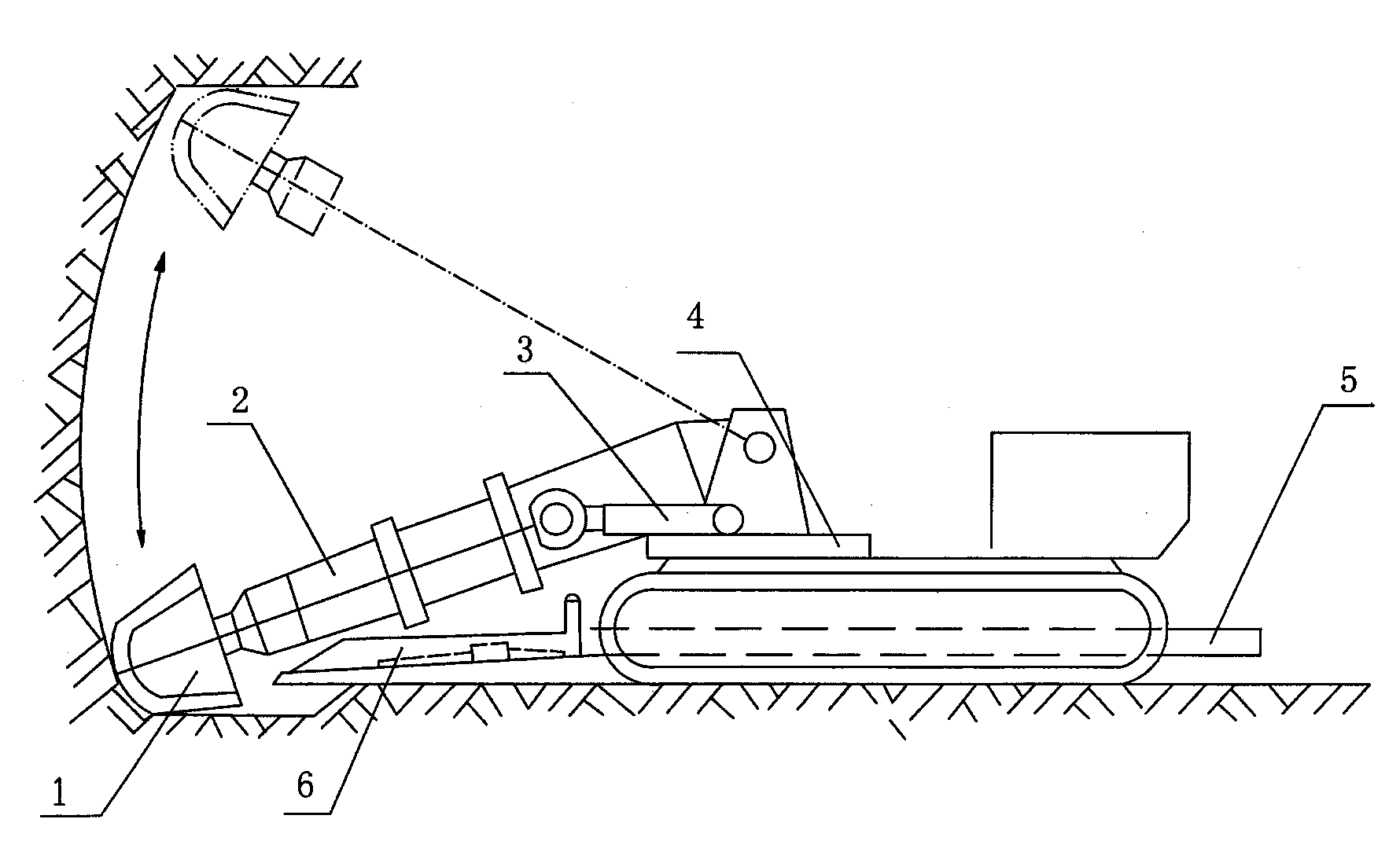 Method for mechanically mining coal by using steep seam pseudo inclination bracing type retractable flexible shield support