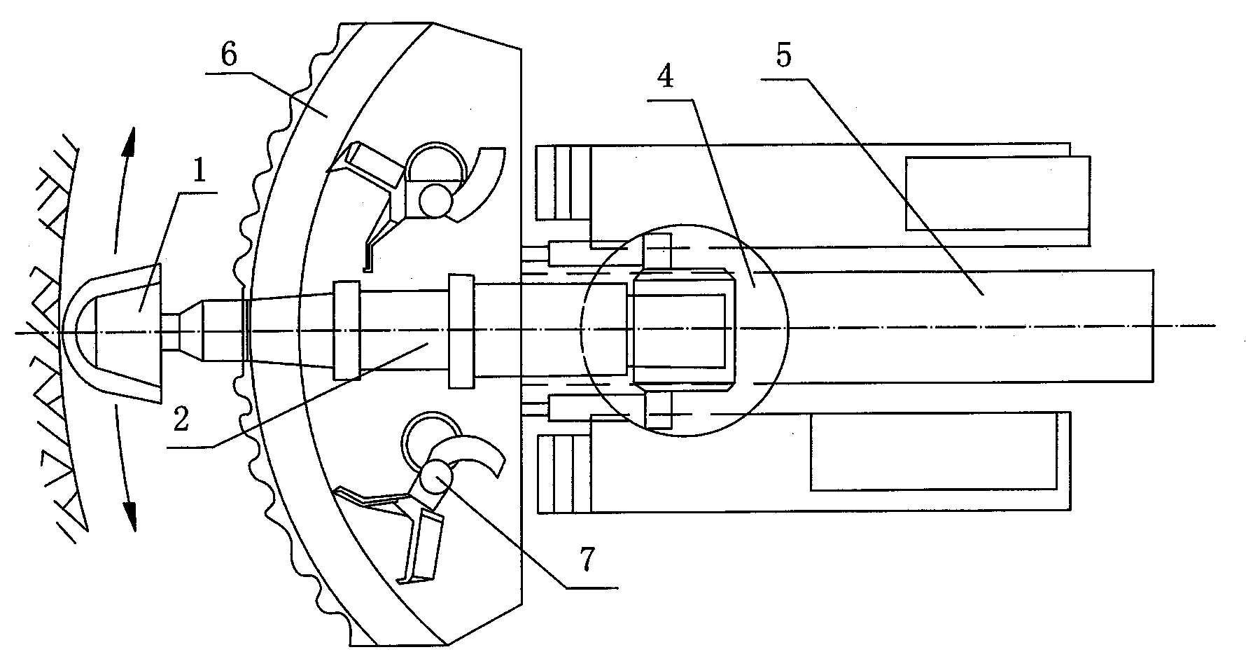 Method for mechanically mining coal by using steep seam pseudo inclination bracing type retractable flexible shield support