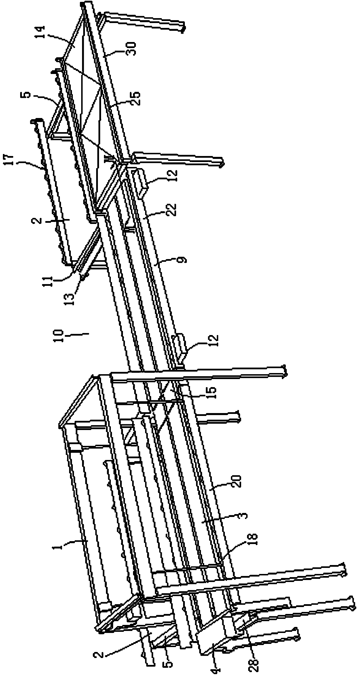 Direct drive planar mobile three-dimensional garage and its access method