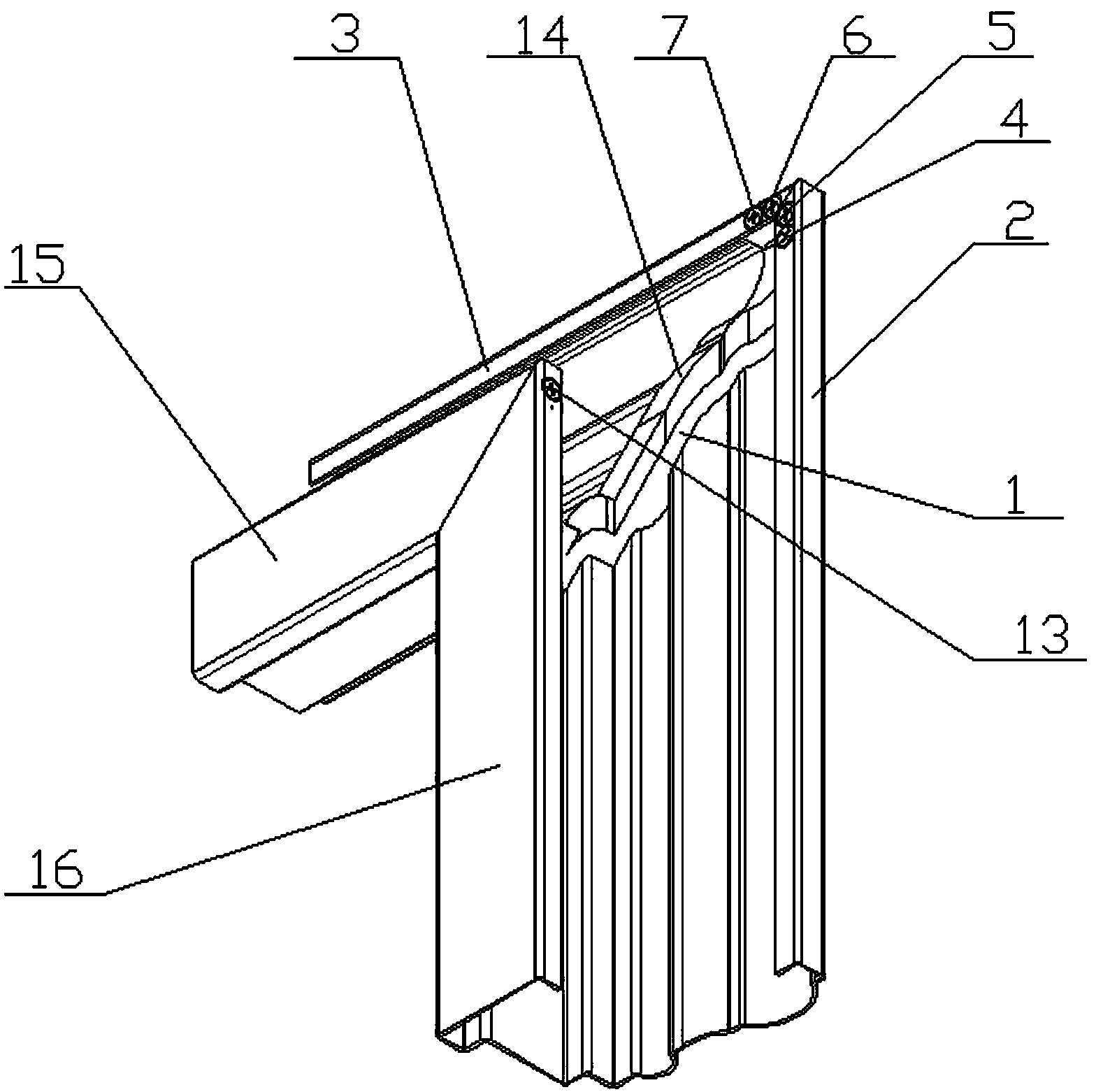 Door frame splicing structure