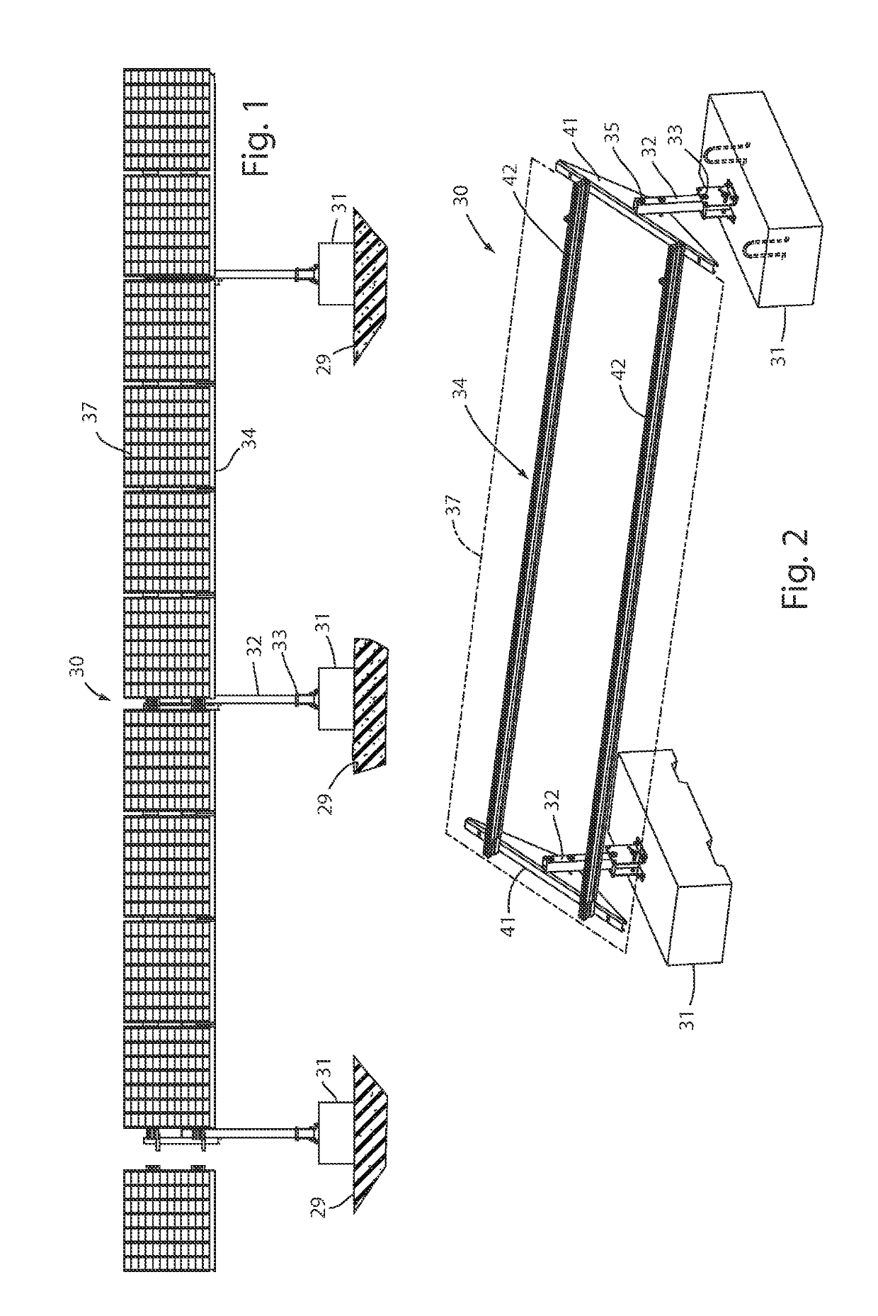 Single and multi-axial articulated ballasted photovoltaic mount