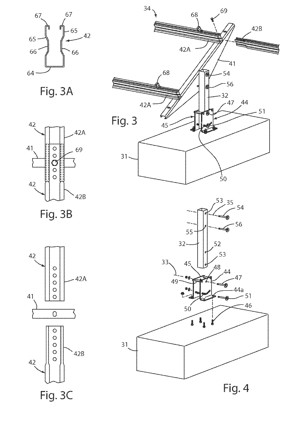 Single and multi-axial articulated ballasted photovoltaic mount