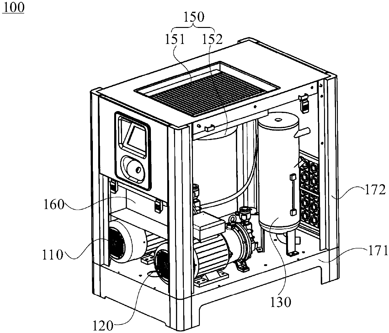 Air compression device and air compression system