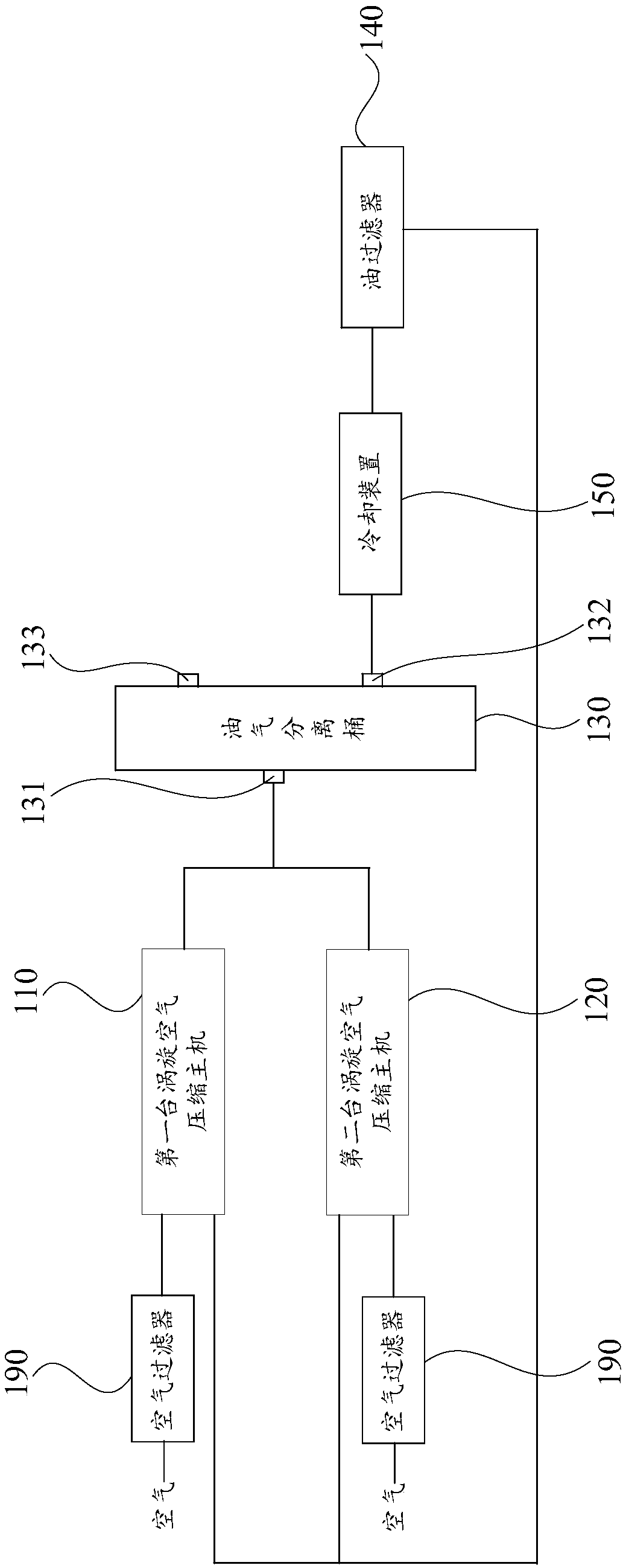 Air compression device and air compression system