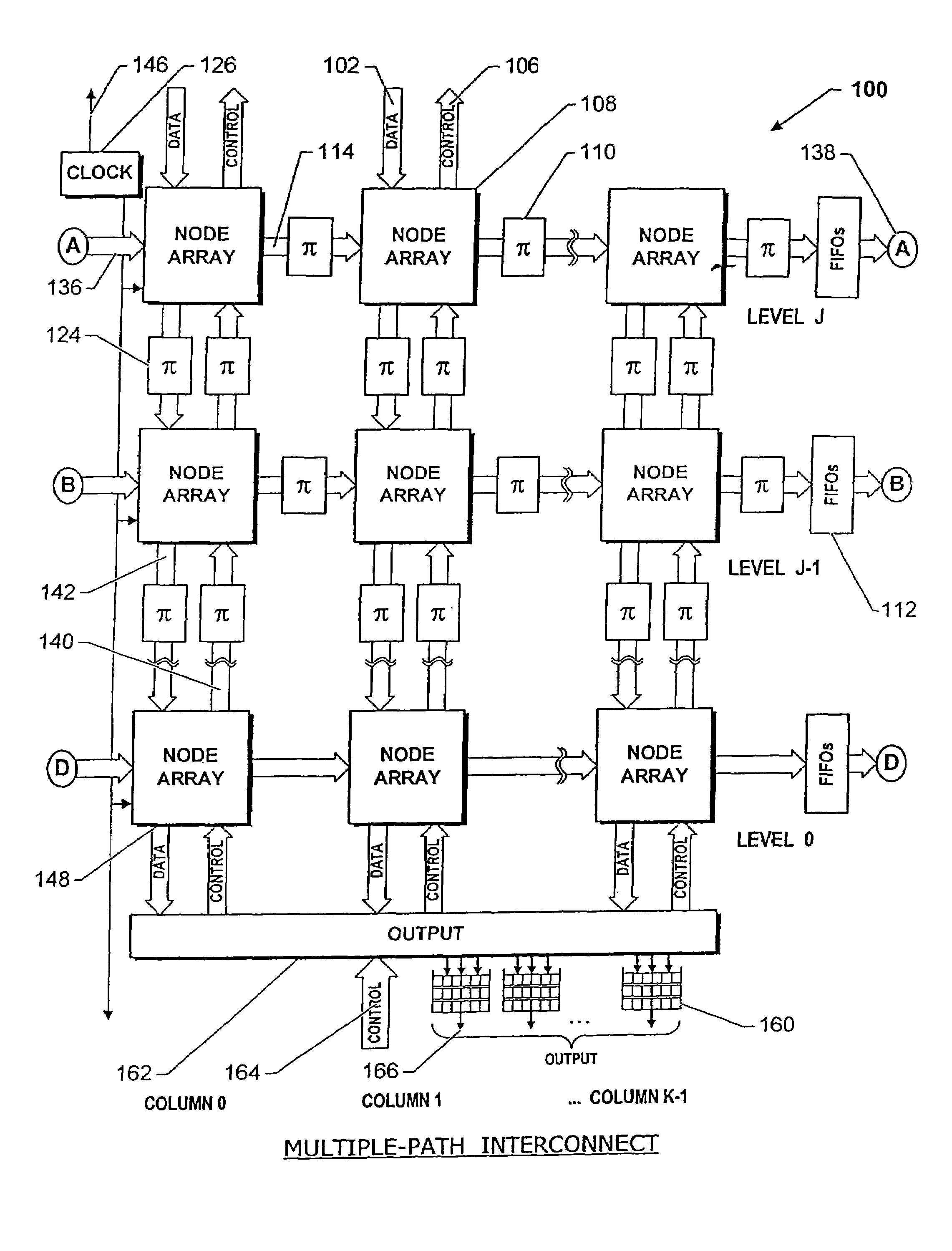 Multiple-path wormhole interconnect