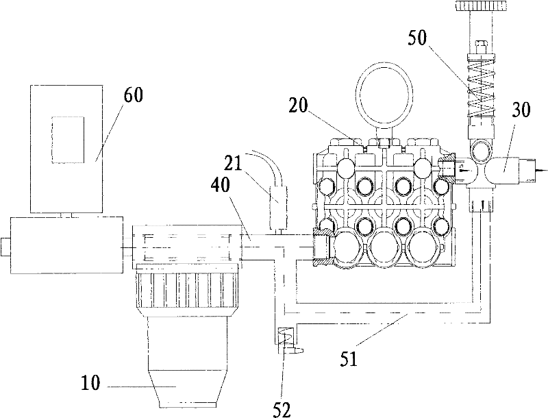 High-pressure water cleaning device