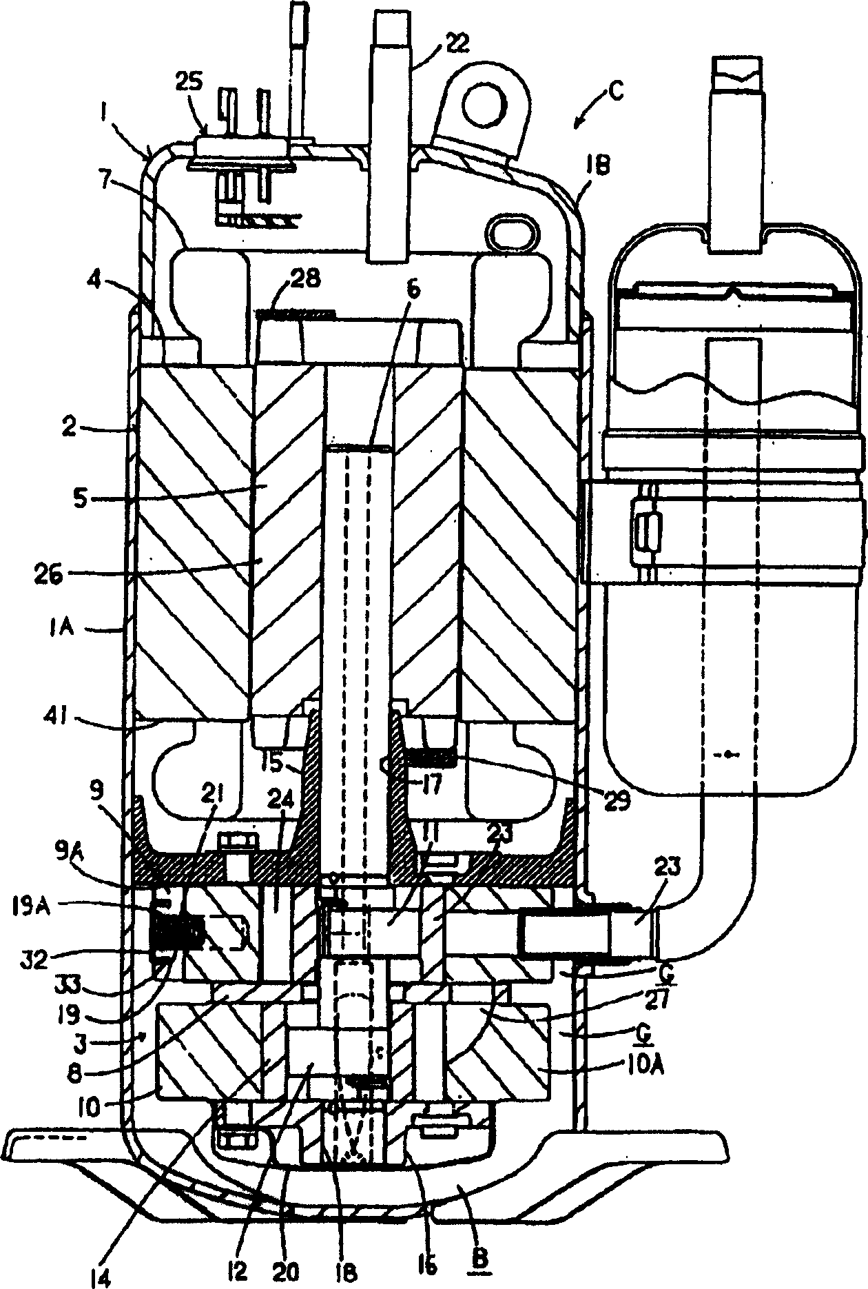 Multi-cylinder rotary compressor