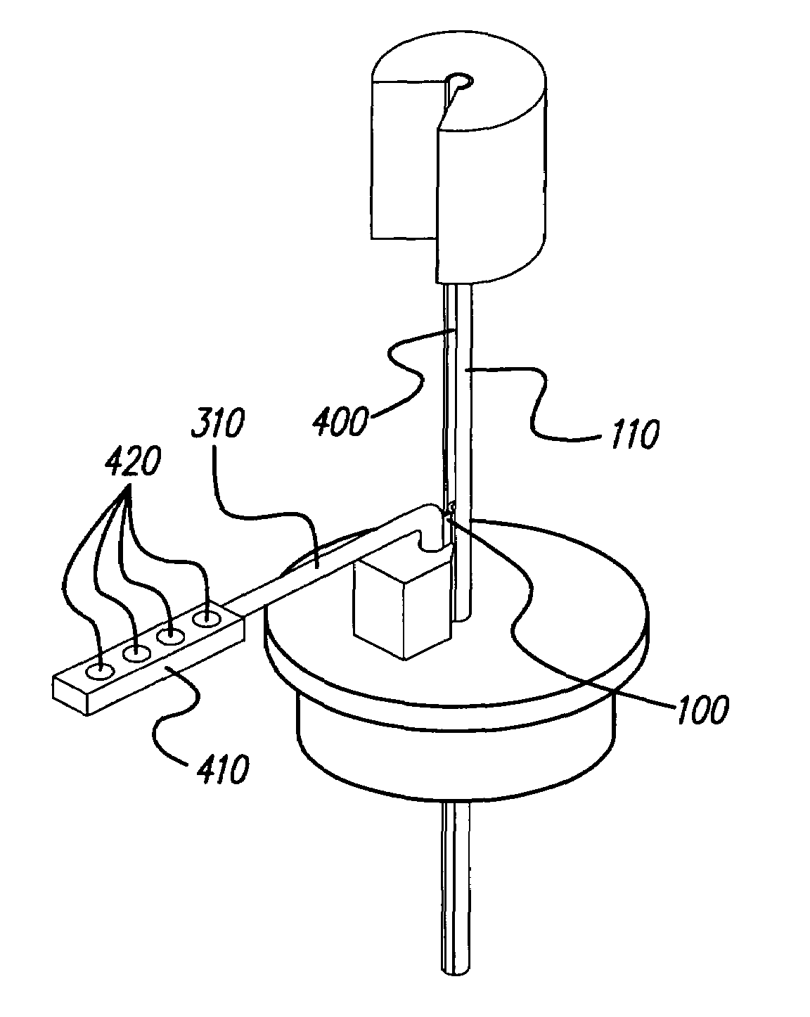 System and method for insertion of a device into the brain