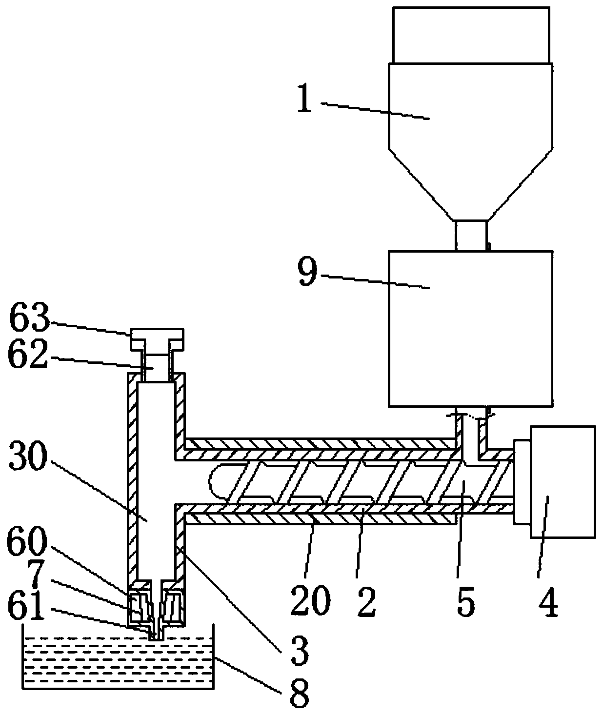 Plastic film extruding forming machine