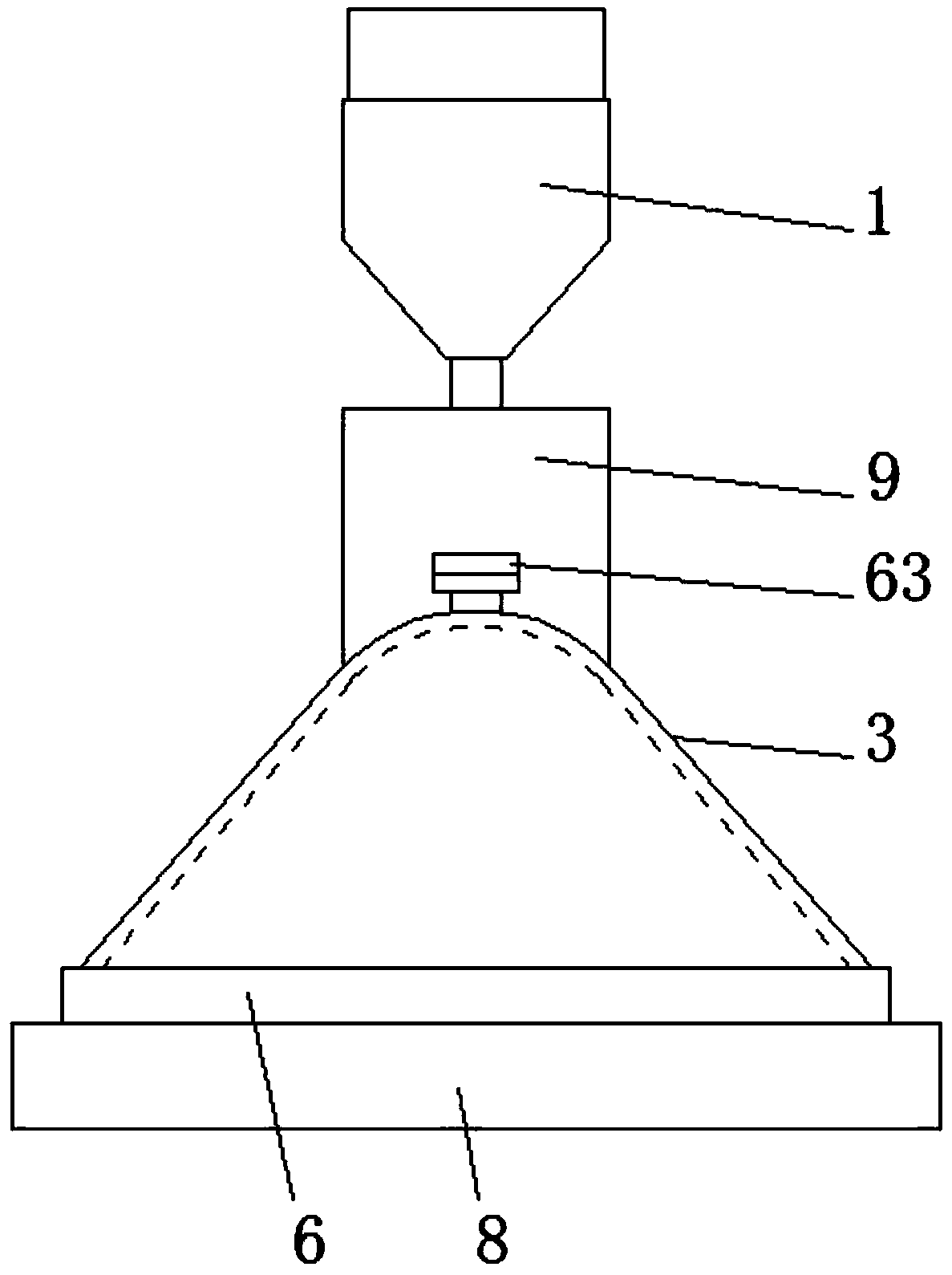 Plastic film extruding forming machine