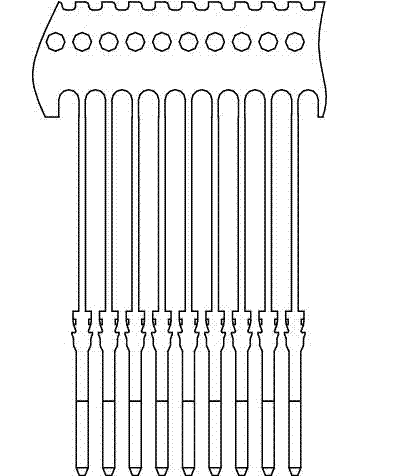 Stamping method for producing precise HDMI (high definition multimedia interface) terminals