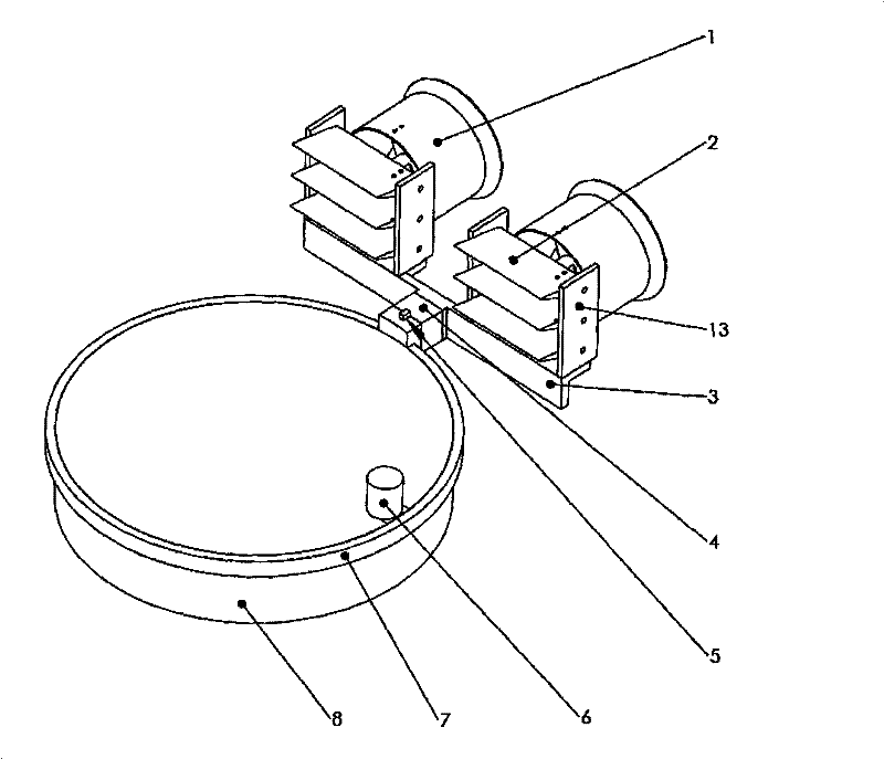 Wall mobile robot based on air lift