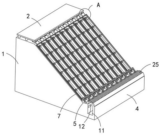 Slope protection reinforcing device for water conservancy project