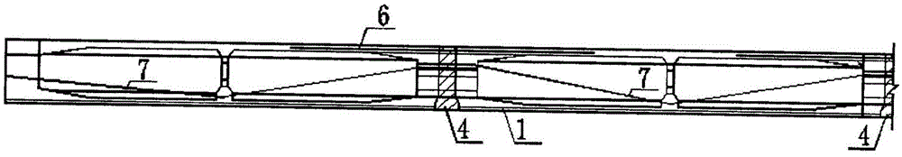 Concrete continuous box girder of corrugated steel web for curved bridge