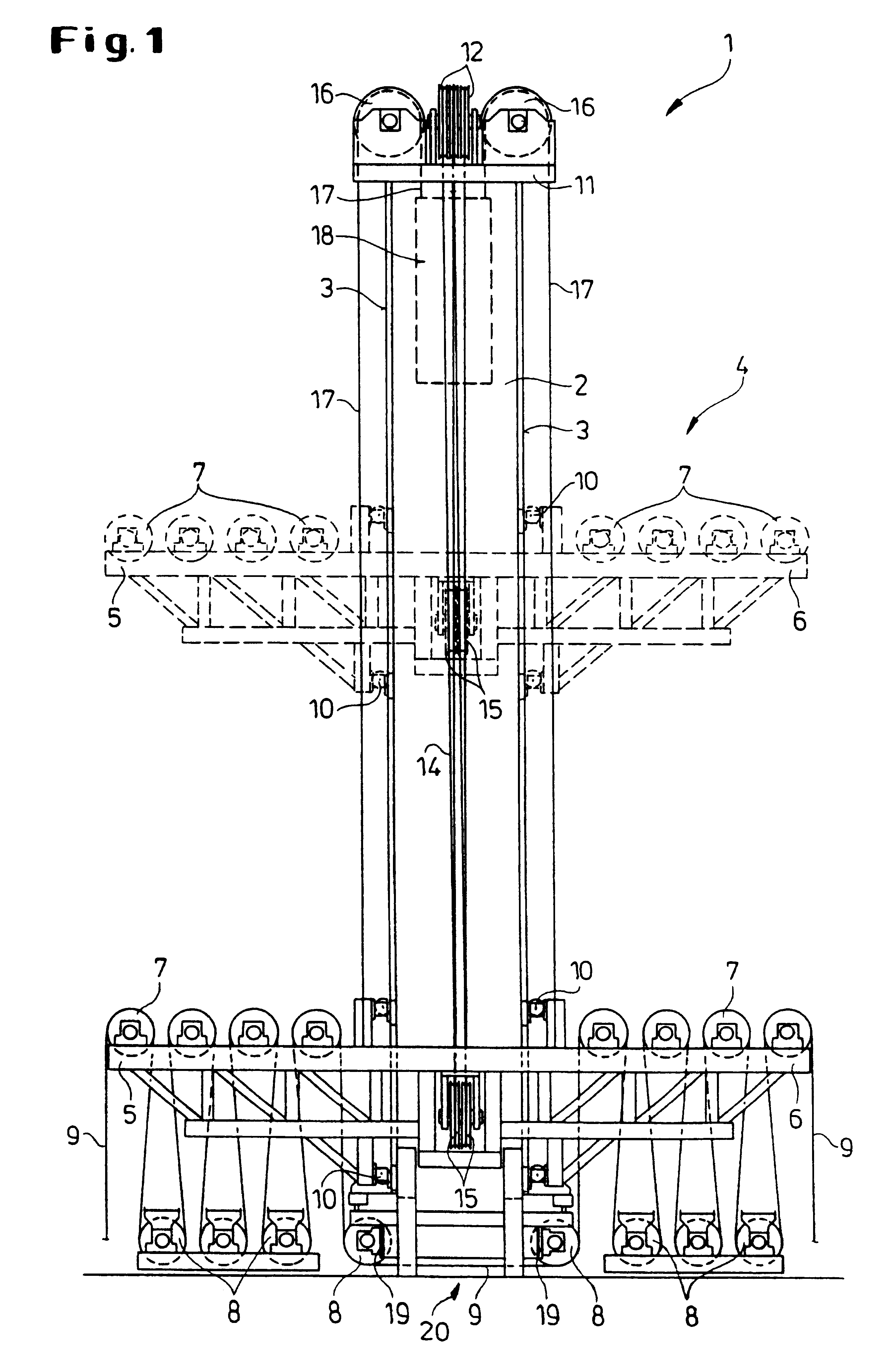 Vertical belt storage system