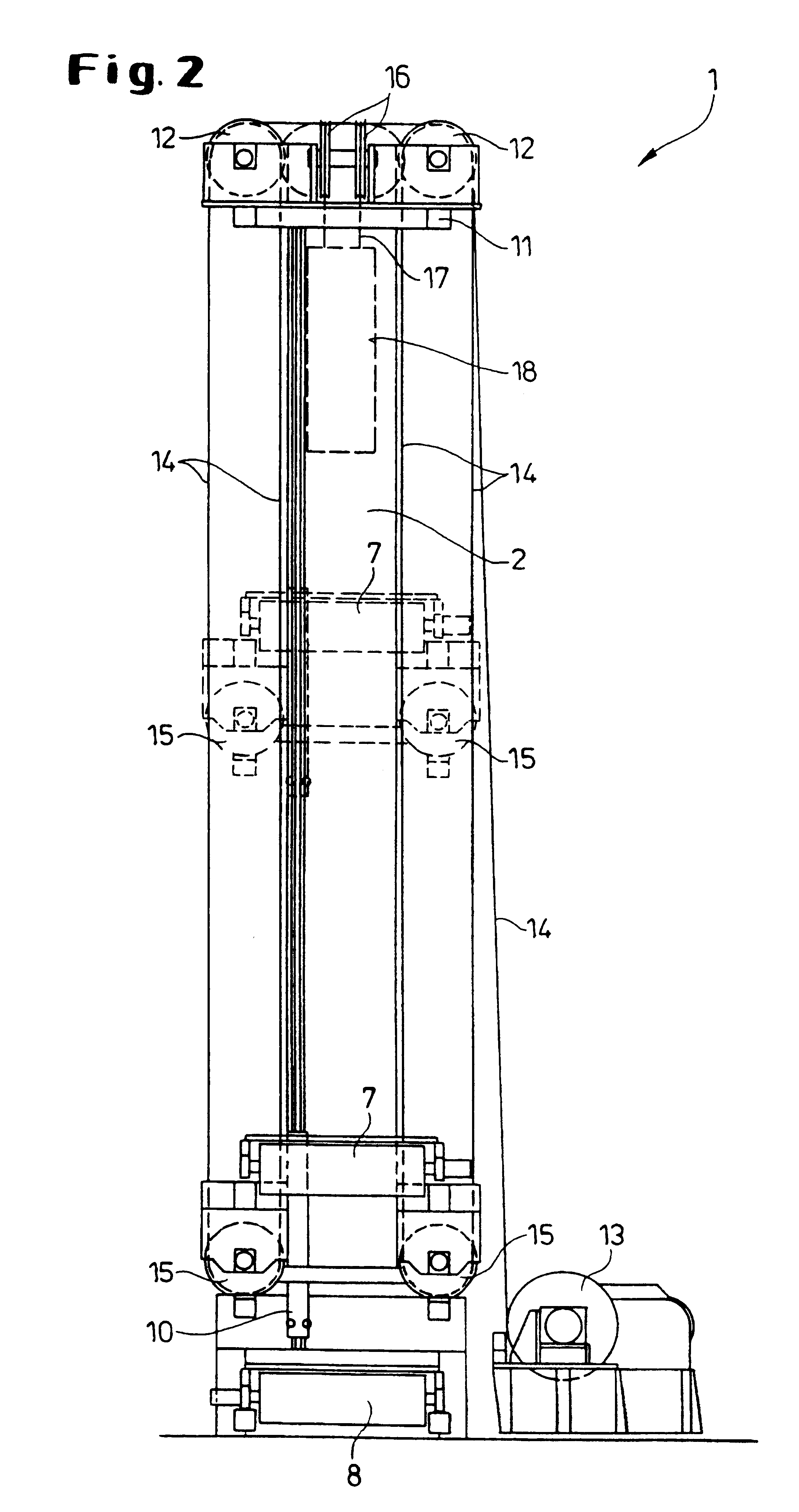 Vertical belt storage system