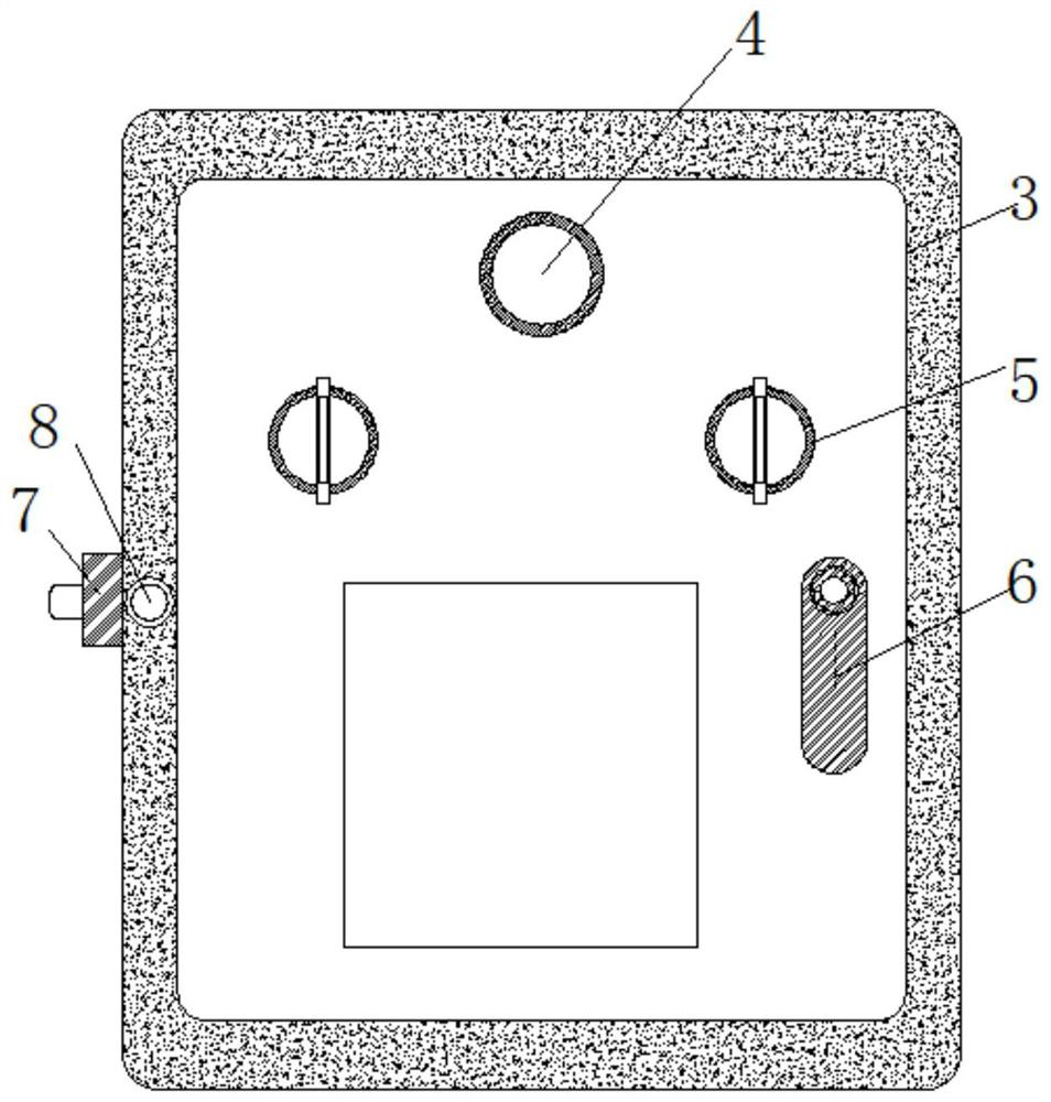 Distribution box door opening and closing mechanism based on alternating-current distribution device