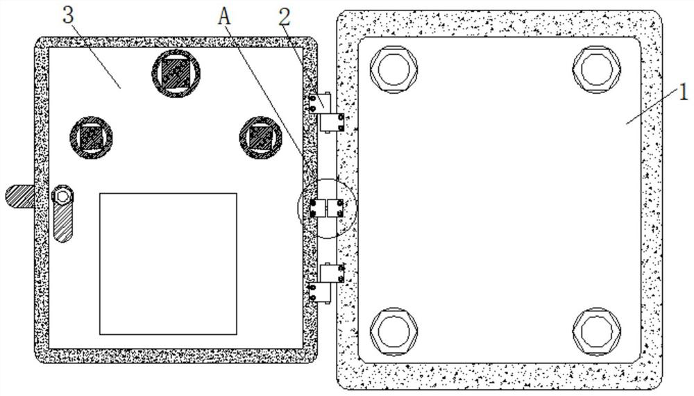 Distribution box door opening and closing mechanism based on alternating-current distribution device