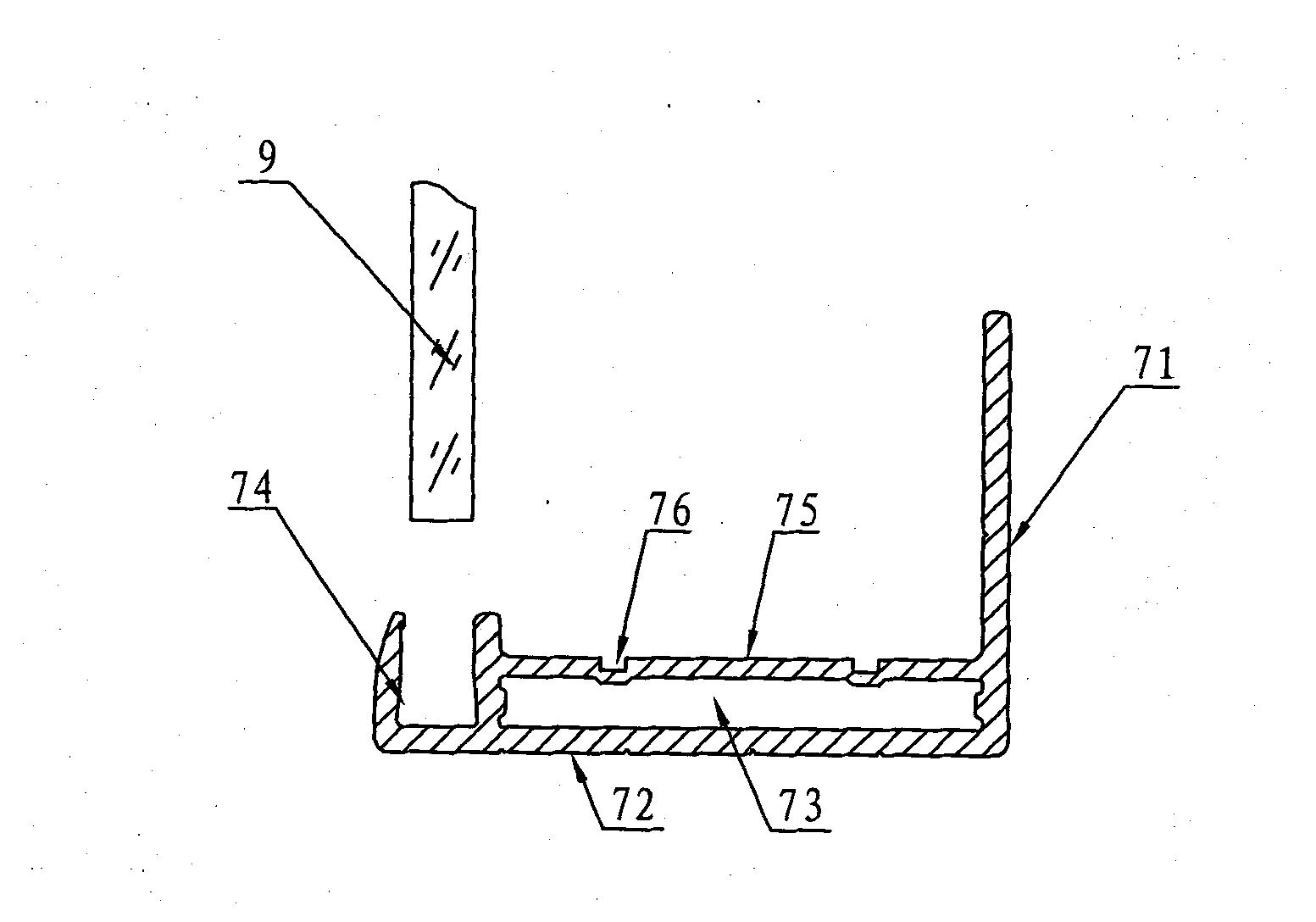 Manual clamping and meshing tool for aluminum frames of solar battery assembly