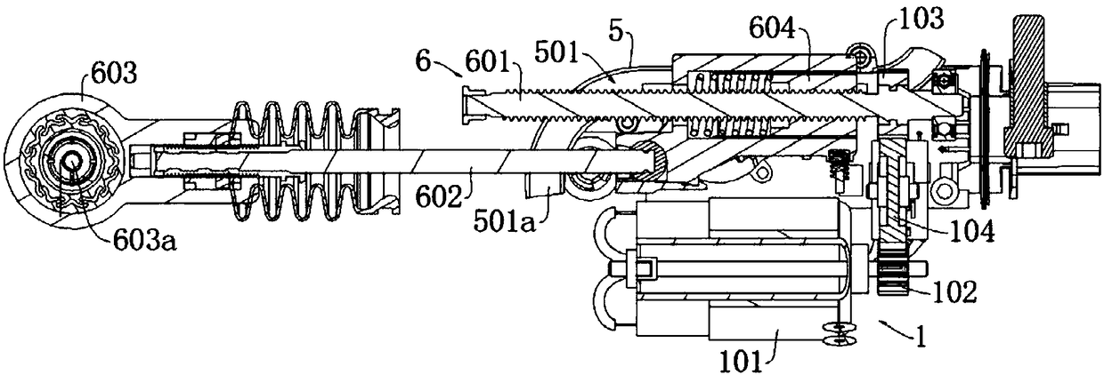 Gear-shifting driving device