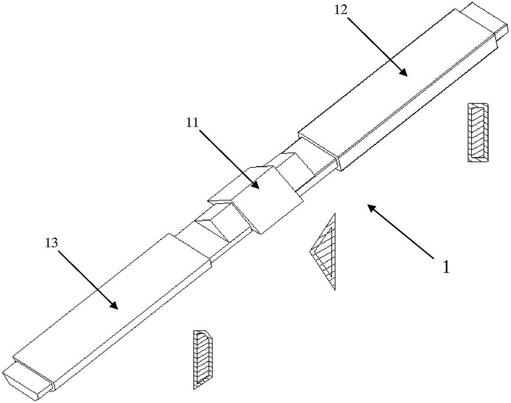 Special-shaped cable and preparation method thereof