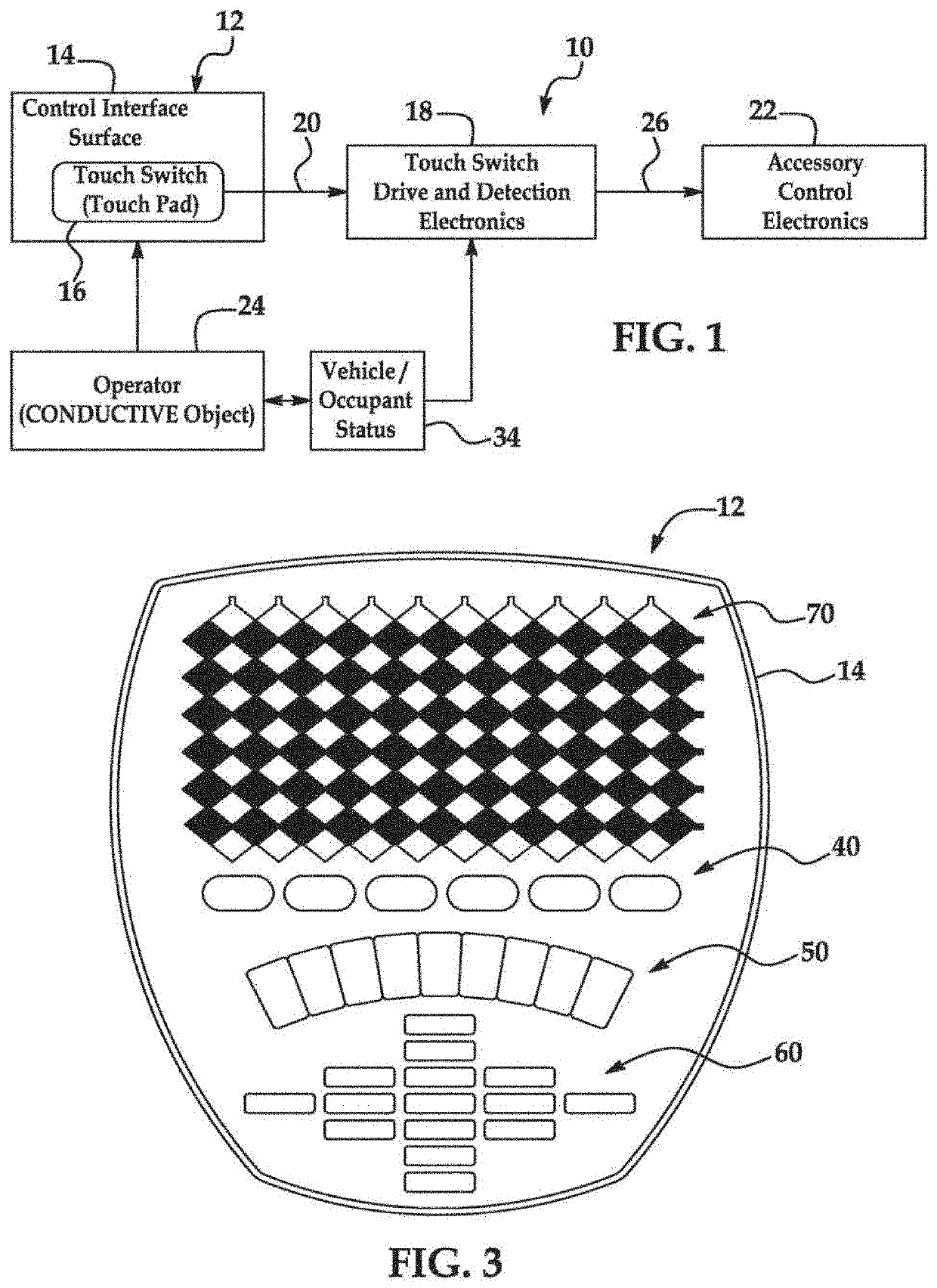 User interface with proximity detection for object tracking