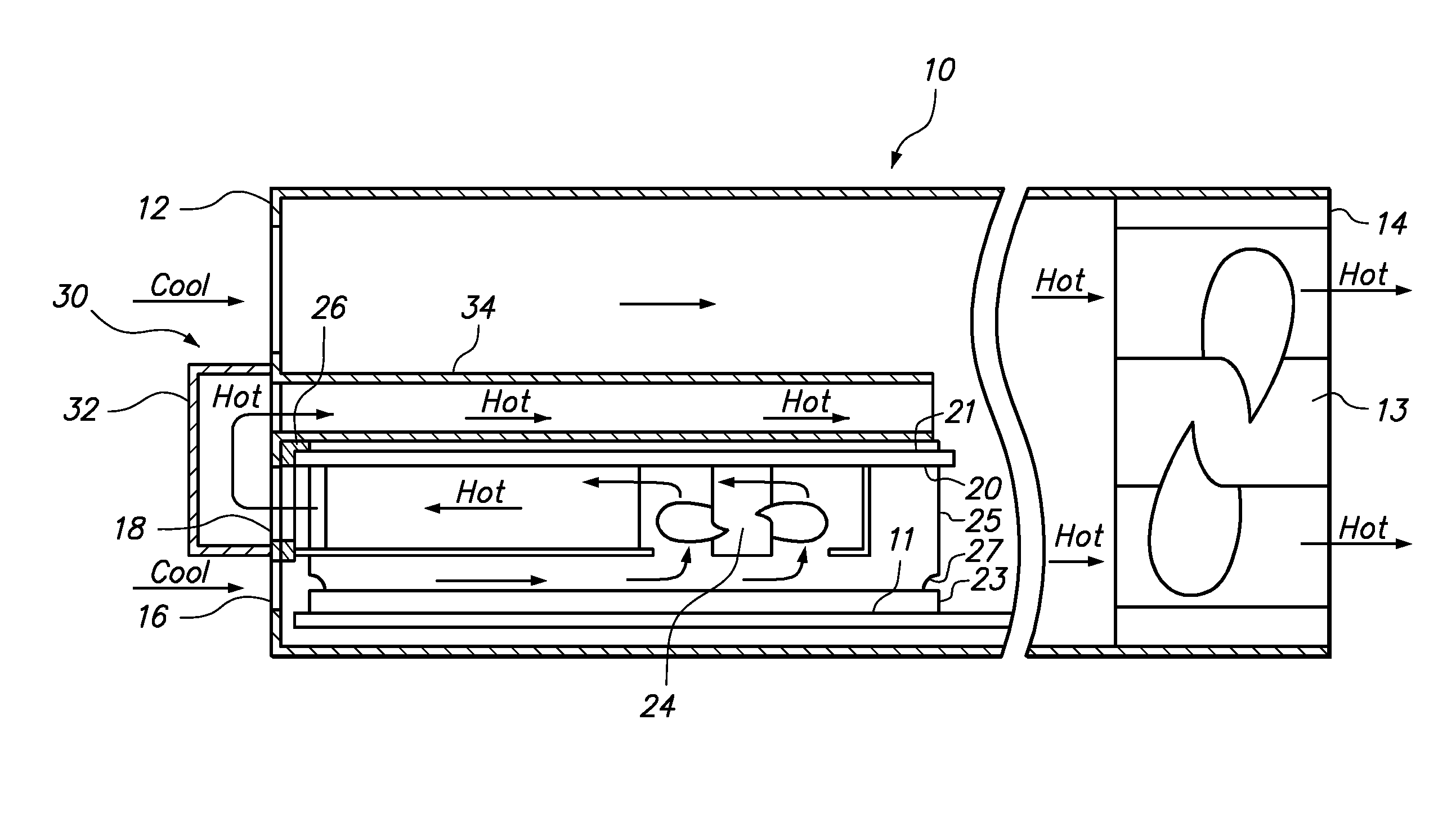 Duct system for high power adapter cards