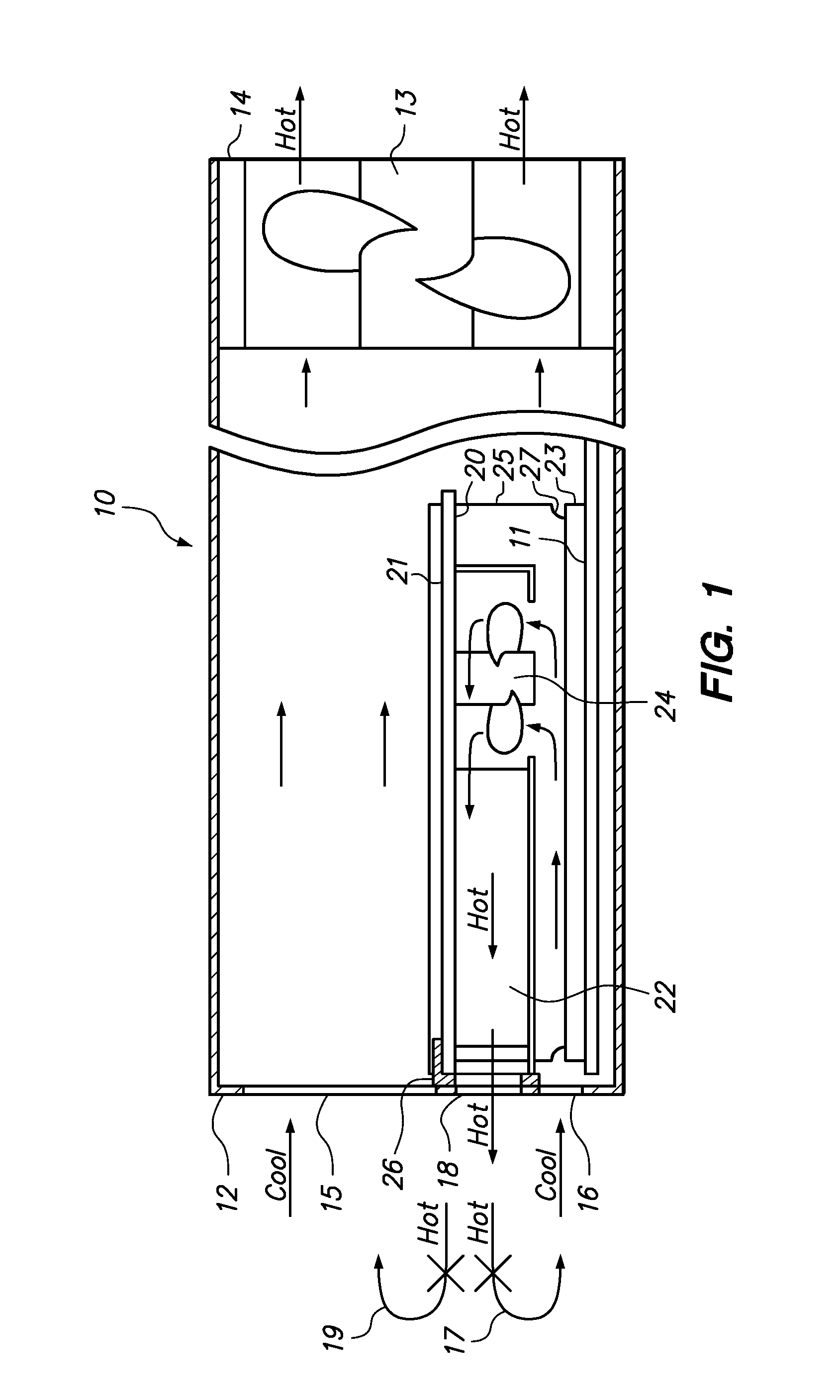 Duct system for high power adapter cards