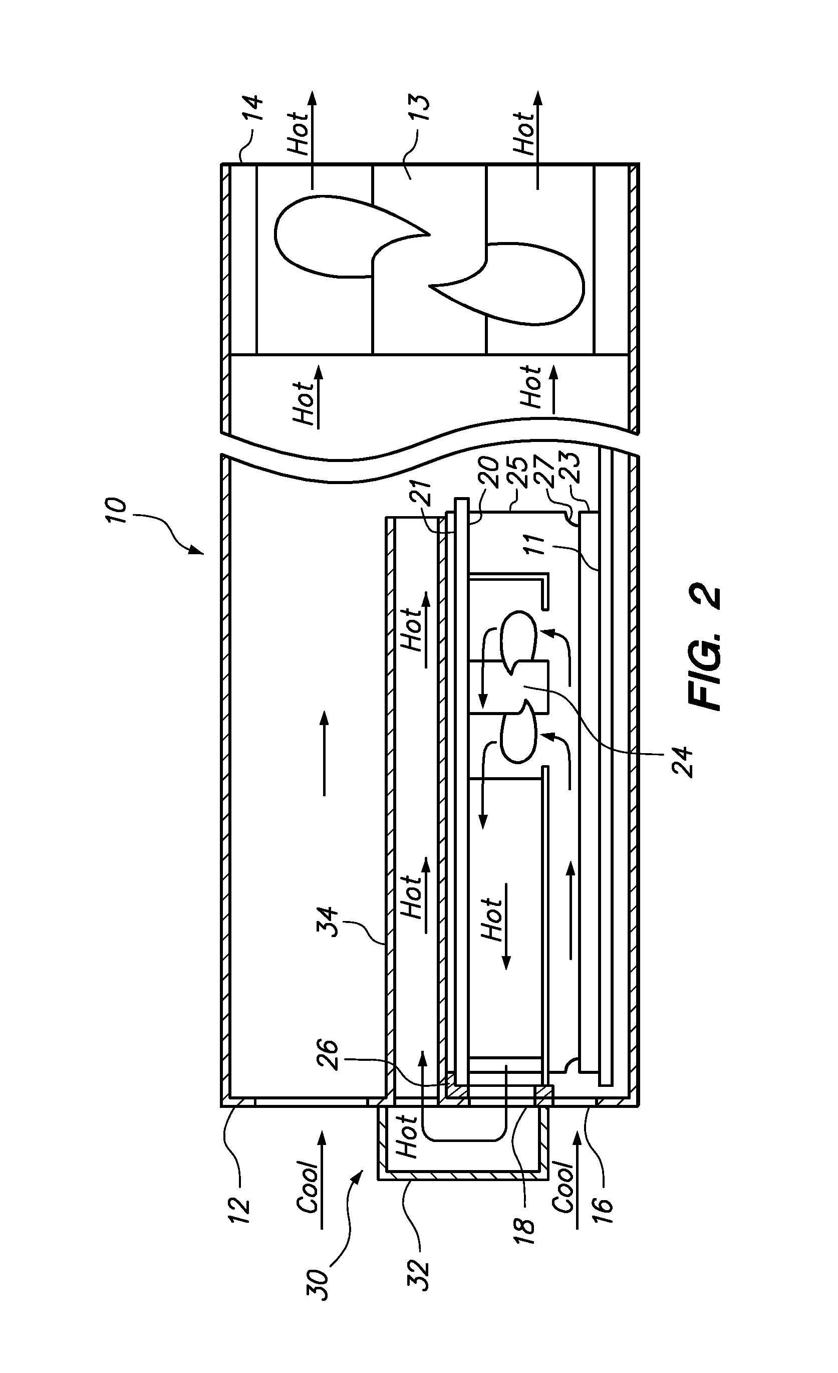 Duct system for high power adapter cards