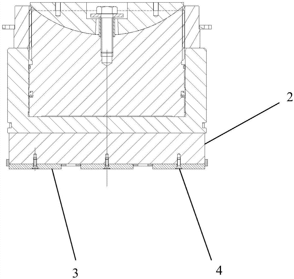 Sliding plate installation positioning device and jacking-pushing system for large-scale component