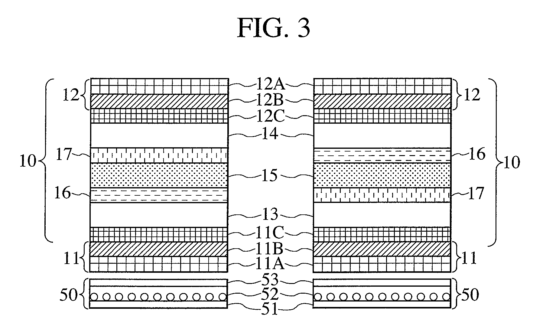 Liquid crystal display device comprising a first optical compensating member disposed without a birefringent medium sandwiched between the liquid crystal layer and the first optical compensating member