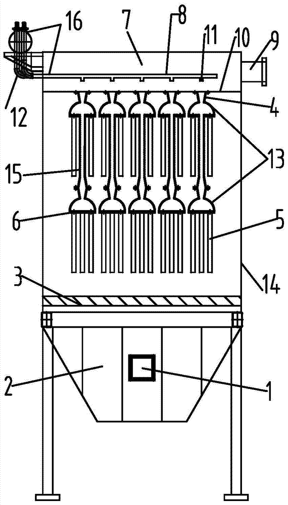 A kind of ceramic dedusting equipment and process for tobacco cutting