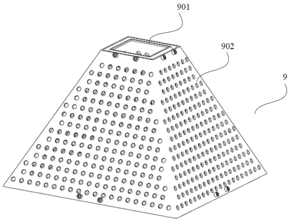 A device for preparing graphene crystal thin films by electron beam scanning