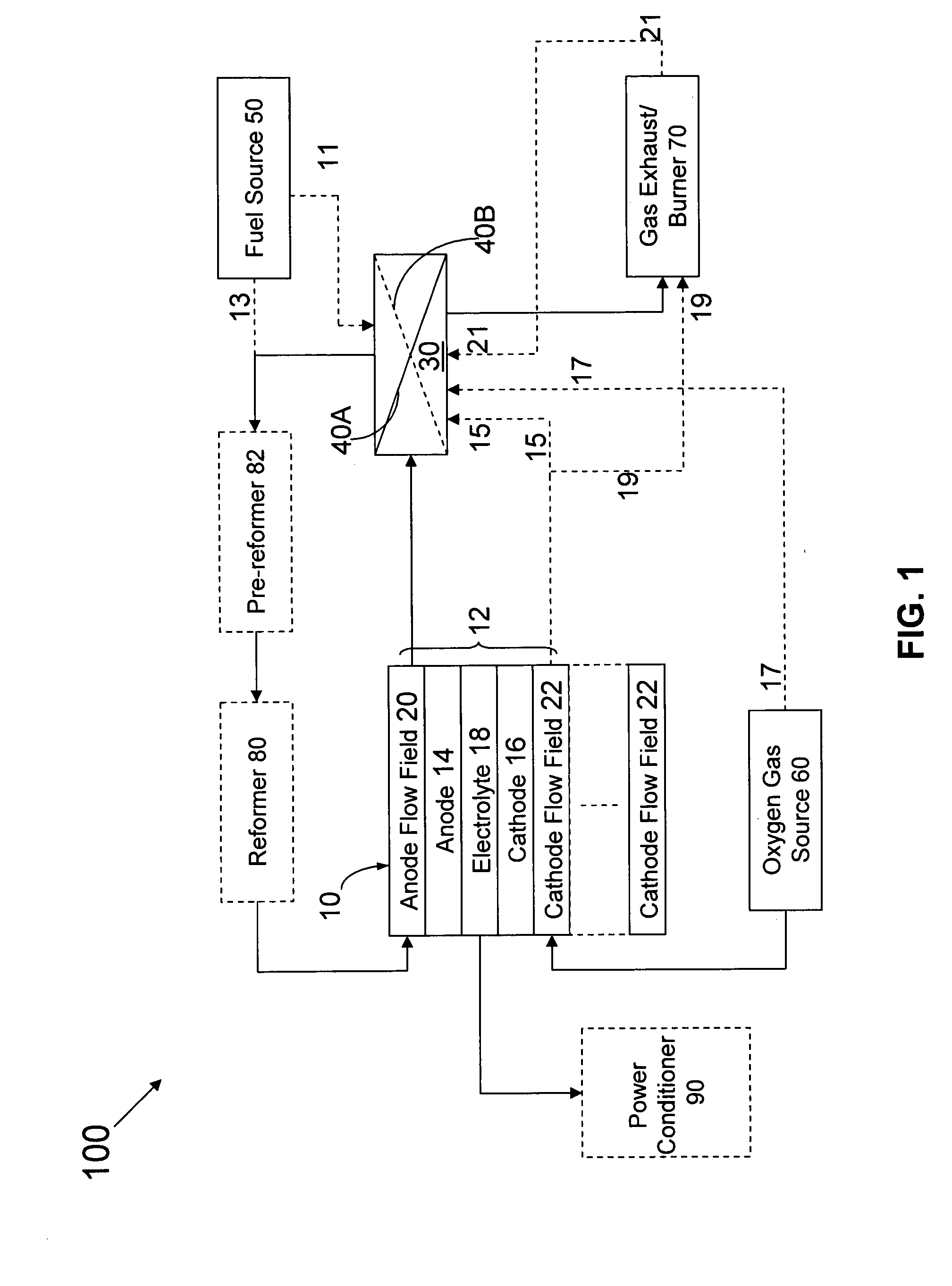 Anode exhaust recycle system