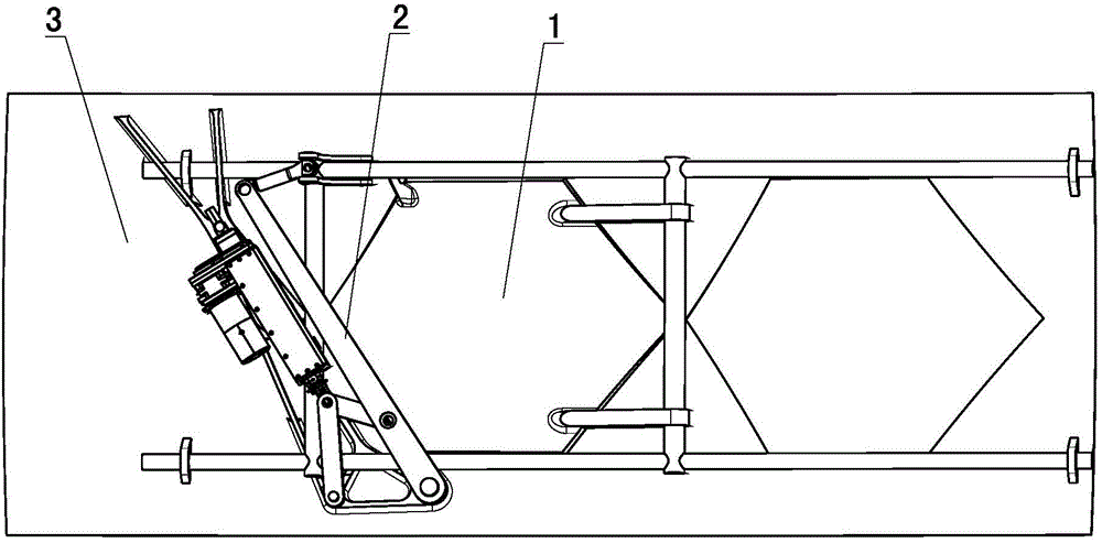 Low-RCS embedded cabin door mechanism