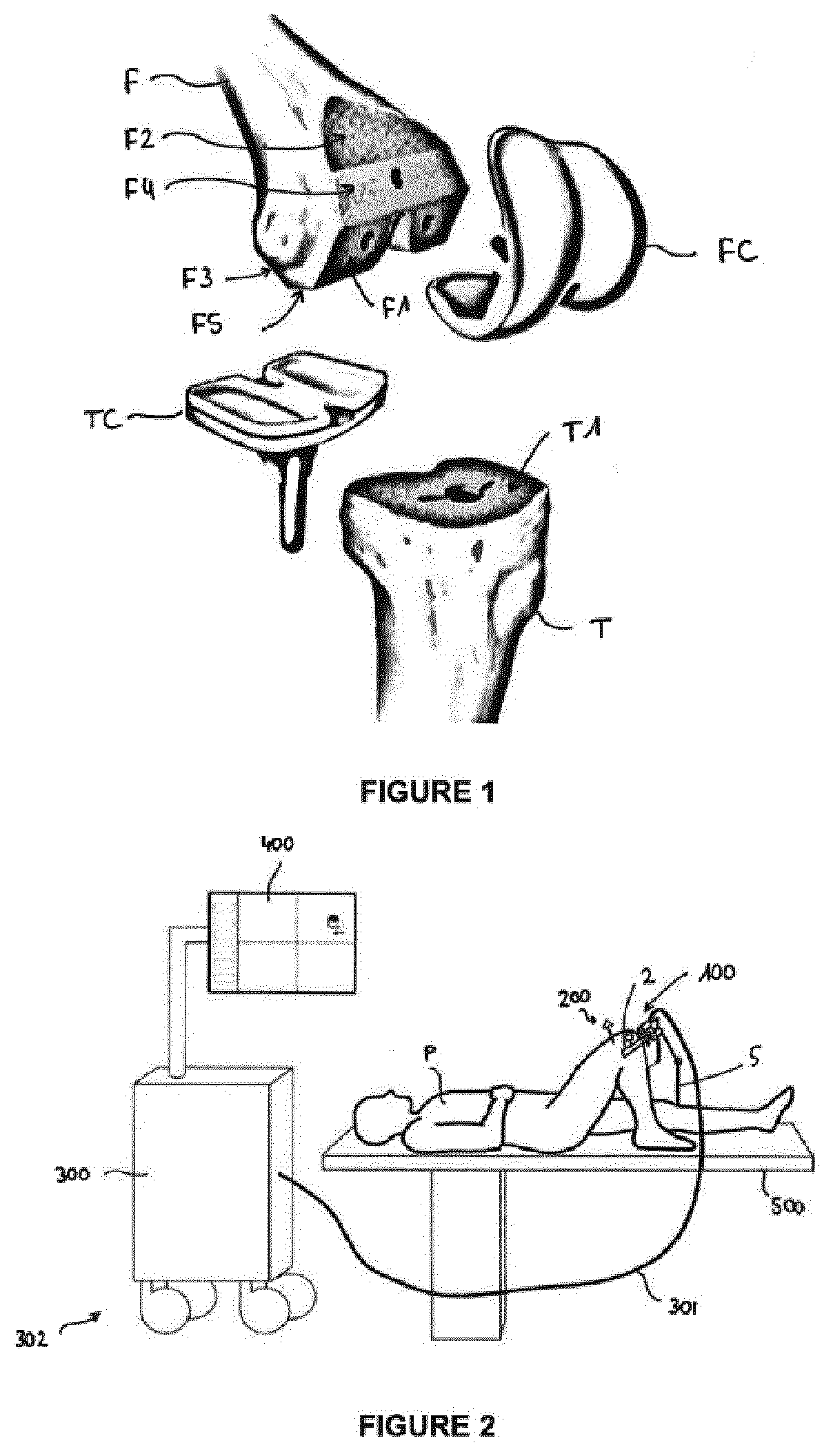 Surgical system for cutting an anatomical structure according to at least one target plane