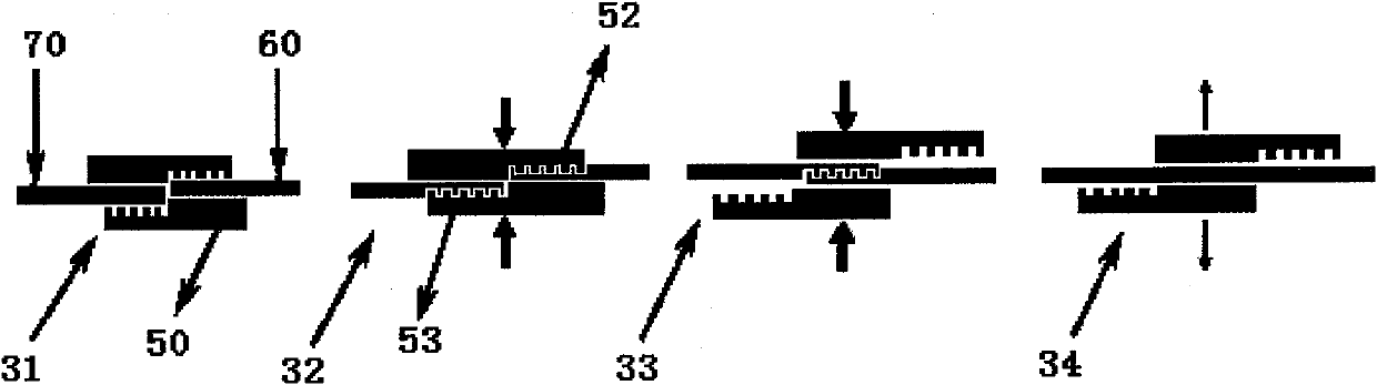 Connecting method for endless-rolled intermediate billets of hot-rolled strip steel