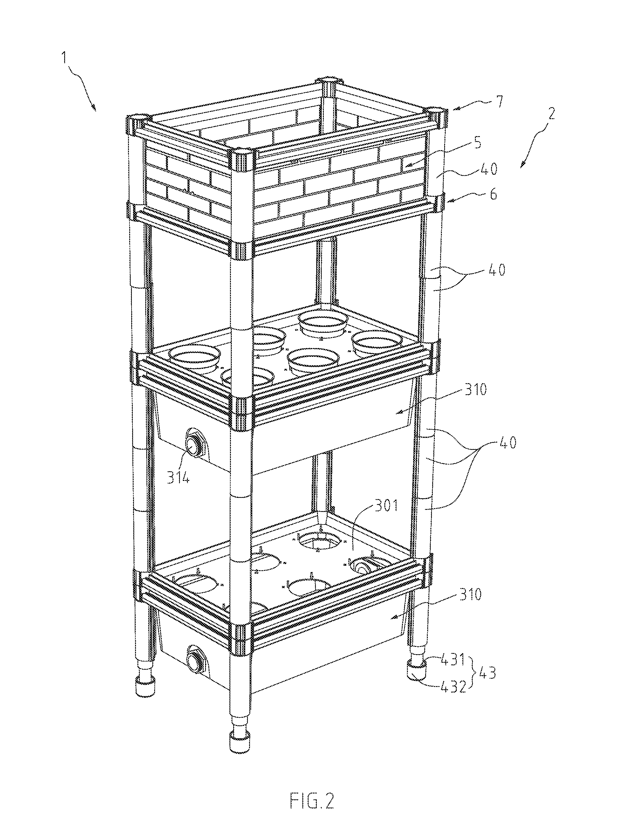 Planting box device