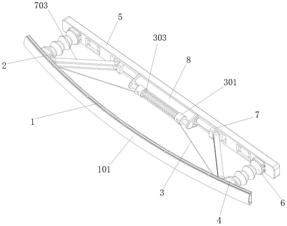 Automobile front end hydraulic buffer type anti-collision beam