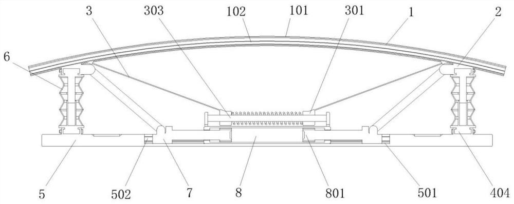 Automobile front end hydraulic buffer type anti-collision beam