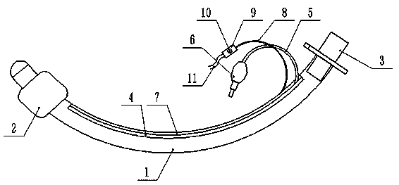 An endotracheal tube with an anesthetic spraying structure